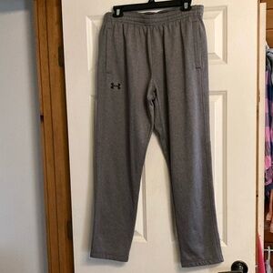 Under Armor cold gear joggers mens LG gray sport leisure